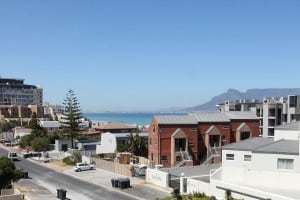 View of Table mountain from coral beach apartment
